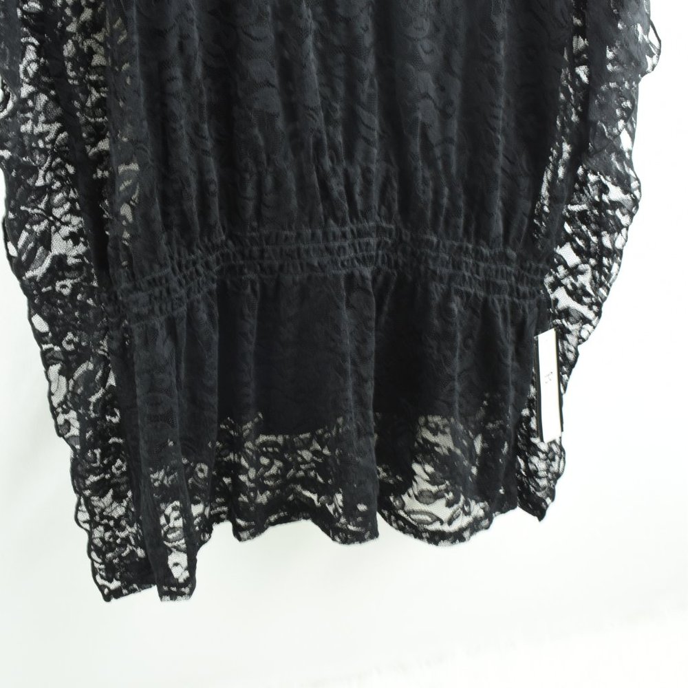 AB Studio Black Sheer Top with Cami Size L - Picture 12 of 14
